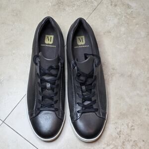 RUNO MAGLI Shoes DIEGO Dark Gray Leather Sneakers Men's 13 Open Box MSRP $298